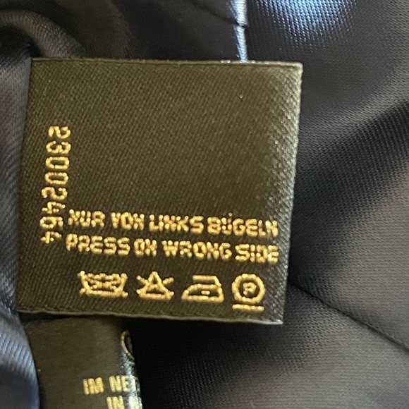 ESCADA COUTURE jacket with embellishment front Wool Plaid Print Blazer size 36(6 - Picture 15 of 16